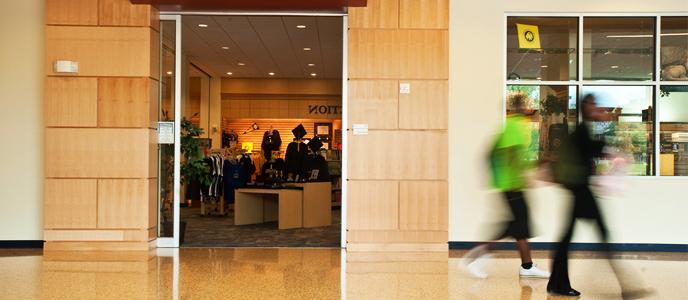 The bookstore in the Student Center